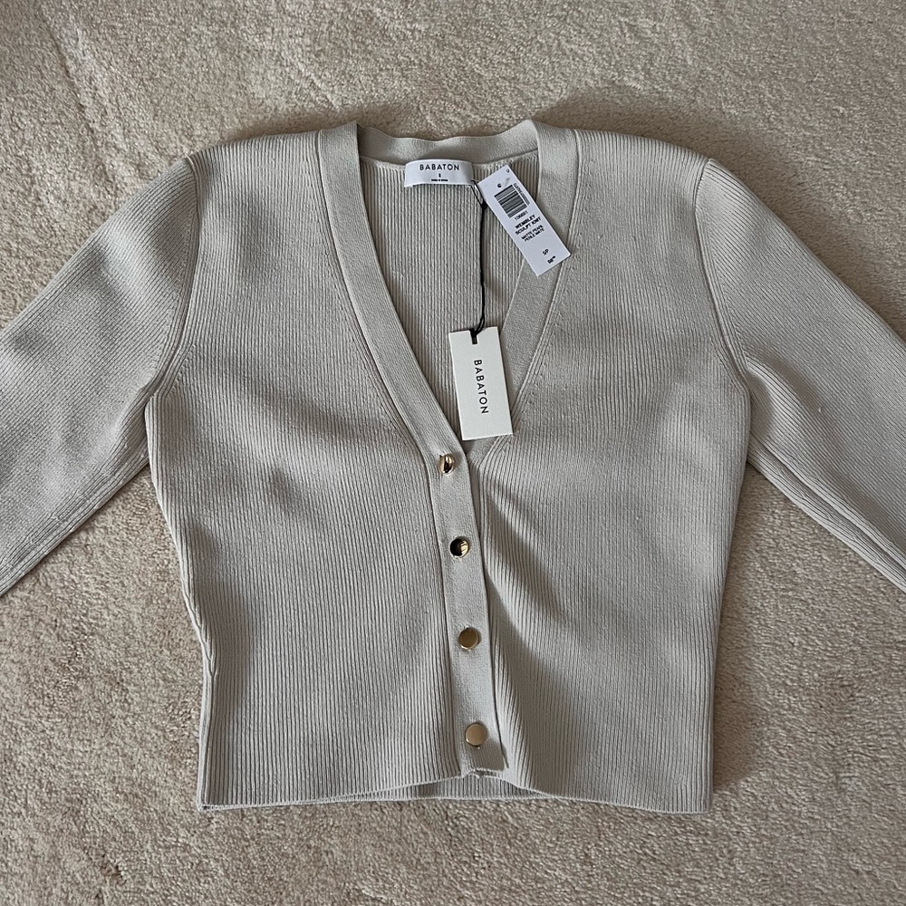 Aritzia Babaton Sculpt Knit Cardigan NWT